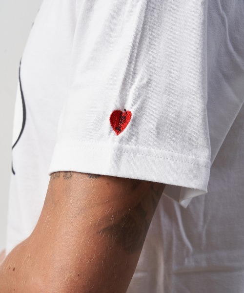 STUD MUFFIN(スタッドマフィン)の「mt8086-5.6ozコットン天竺 BALLOONシークイン SSTシャツ(Tシャツ/カットソー・メンズ・ホワイト/ブラック/アッシュ・2/4/3)」の7枚目の写真