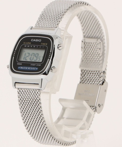 CASIO(カシオ)の「CASIO カシオ/ デジタル クォーツ腕時計 メタルメッシュベルト 日常生活防水 /// LA-670WEM-7(デジタル腕時計・メンズ・シルバー/ブラック・FREE)」の7枚目の写真