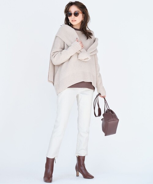 23区カシミヤニット 極美品 川上桃子さんコラボ 23区ニット 現行タグ 23区（ニジュウサンク）の「【ONWARD MAG】ウールカシミヤブレンド