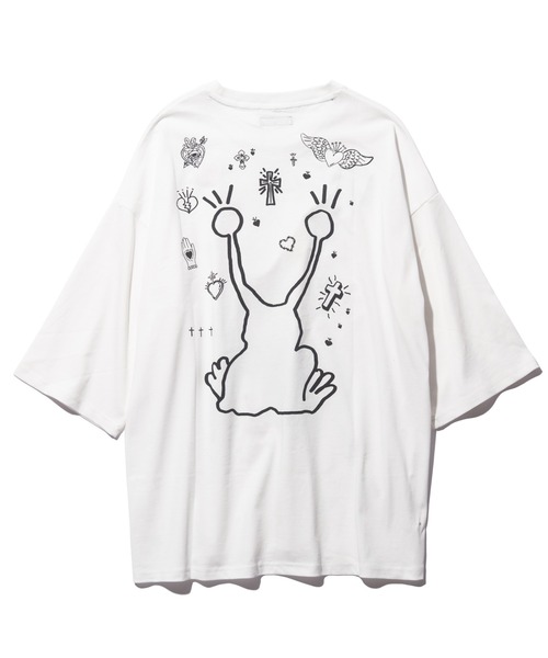 glamb（グラム）の「Grunge Stream CS / グランジストリームカットソー（Tシャツ/カットソー・メンズ・ホワイト/ブラック・L/S/M）」の21枚目の写真