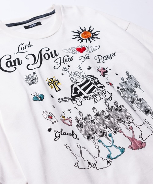 glamb（グラム）の「Grunge Stream CS / グランジストリームカットソー（Tシャツ/カットソー・メンズ・ホワイト/ブラック・L/S/M）」の6枚目の写真