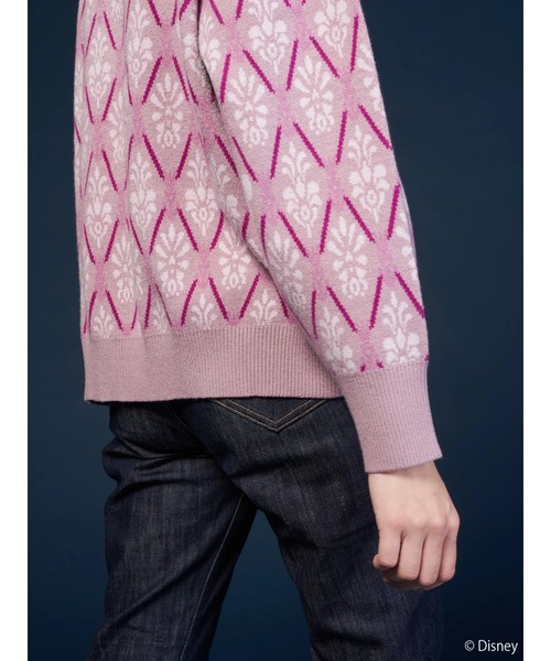 Disney(ディズニー)の「ジャガードニットプルオーバー/Mickey(ニット/セーター・レディース・ピンク/グリーン/ブラウン・FREE)」の4枚目の写真