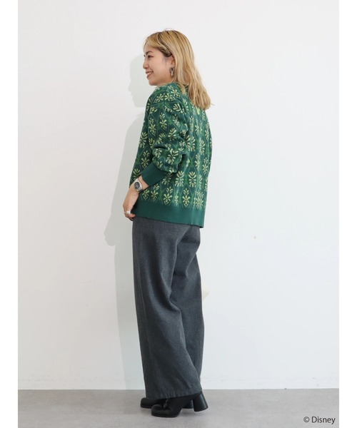 Disney(ディズニー)の「ジャガードニットプルオーバー/Mickey(ニット/セーター・レディース・ピンク/グリーン/ブラウン・FREE)」の9枚目の写真