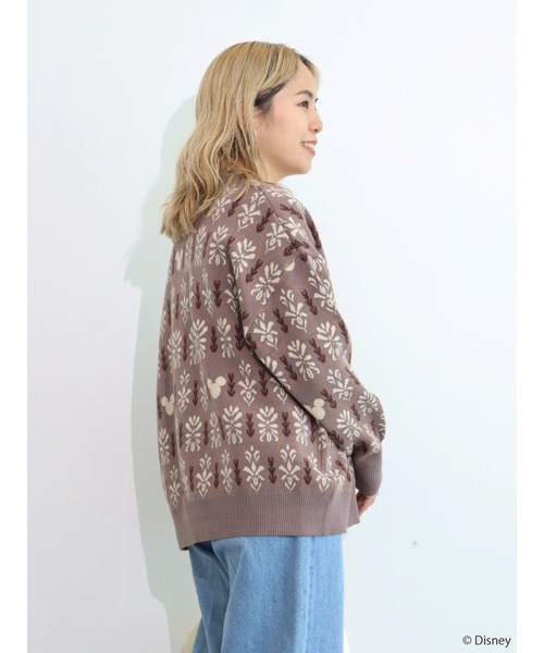 Disney(ディズニー)の「ジャガードニットプルオーバー/Mickey(ニット/セーター・レディース・ピンク/グリーン/ブラウン・FREE)」の11枚目の写真