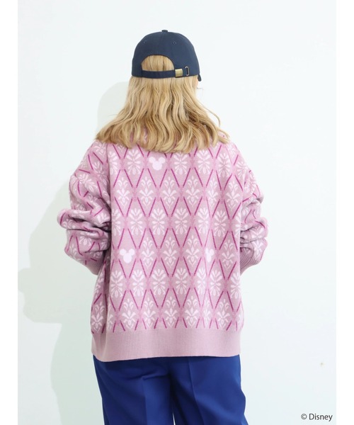 Disney(ディズニー)の「ジャガードニットプルオーバー/Mickey(ニット/セーター・レディース・ピンク/グリーン/ブラウン・FREE)」の17枚目の写真