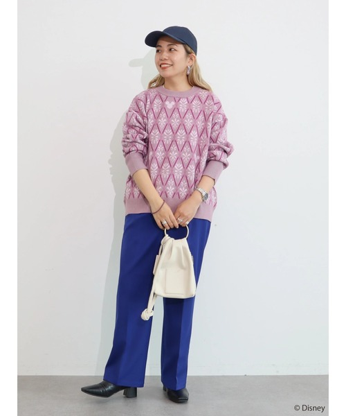 Disney(ディズニー)の「ジャガードニットプルオーバー/Mickey(ニット/セーター・レディース・ピンク/グリーン/ブラウン・FREE)」の18枚目の写真