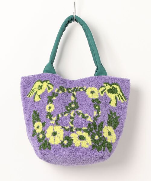 チャイハネ（チャイハネ）の「【チャイハネ】相良刺繍 ラピバッグ（トートバッグ・レディース・パープル/ブラウン/ブルー/グリーン/オレンジ・FREE）」の5枚目の写真