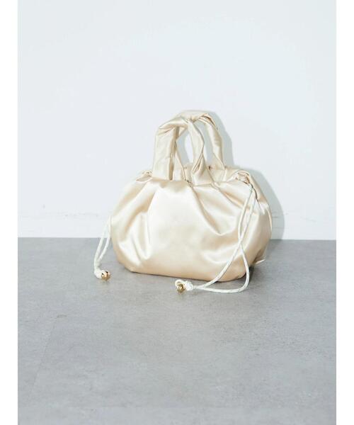 AMERICAN HOLIC(アメリカンホリック)の「パテッド巾着バッグ(ハンドバッグ・レディース・アイボリー/ブラック/カーキ・FREE)」の9枚目の写真