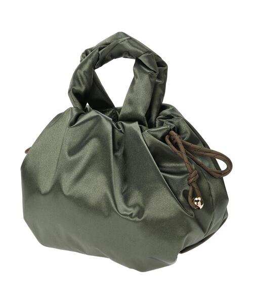 AMERICAN HOLIC(アメリカンホリック)の「パテッド巾着バッグ(ハンドバッグ・レディース・アイボリー/ブラック/カーキ・FREE)」の5枚目の写真