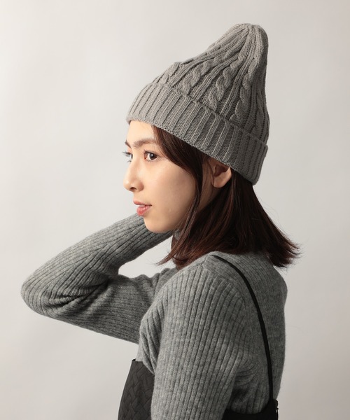 セール】【NEWHATTAN】ケーブルニットキャップ NWHT-H3024 MURS