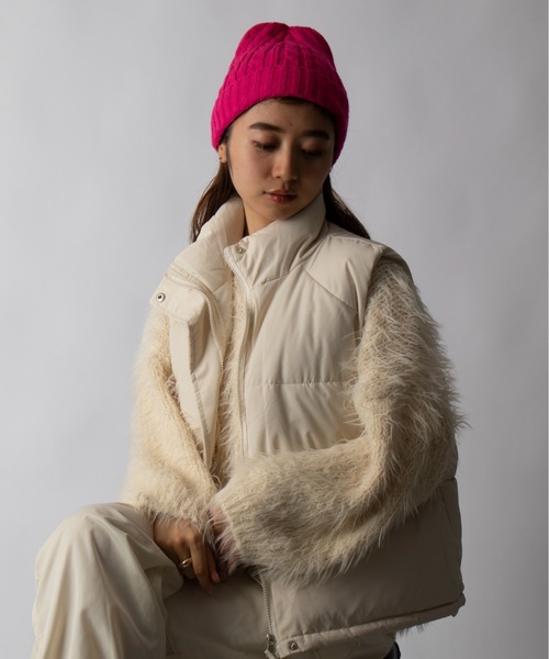 newhattan（ニューハッタン）の「【NEWHATTAN】ケーブルニットキャップ NWHT-H3024 MURS（ニットキャップ/ビーニー・メンズ・ブラック/パープル/ネイビー/レッド/カーキ/ダークグレー/ホワイト/ピンク/ダークブラウン/ライトグレー/ライトピンク/バーガンディー・FREE）」の13枚目の写真