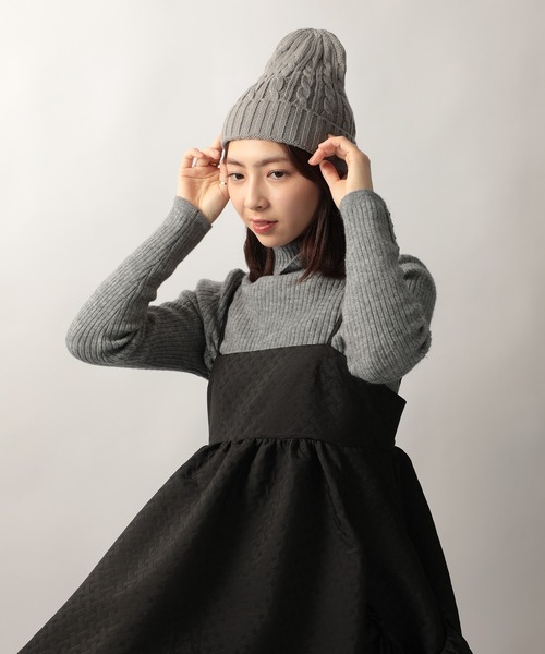 newhattan（ニューハッタン）の「【NEWHATTAN】ケーブルニットキャップ NWHT-H3024 MURS（ニットキャップ/ビーニー・メンズ・ブラック/パープル/ネイビー/レッド/カーキ/ダークグレー/ホワイト/ピンク/ダークブラウン/ライトグレー/ライトピンク/バーガンディー・FREE）」の20枚目の写真