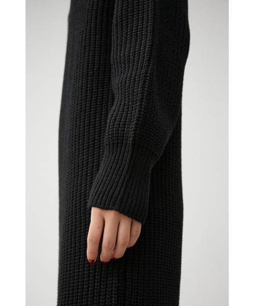 AZUL by moussy(アズールバイマウジー)の「ZIP UP KNIT ONEPIECE/ジップアップニットワンピース(ワンピース・レディース・ベージュ/グレー/ブラック・MEDIUM/SMALL)」の11枚目の写真