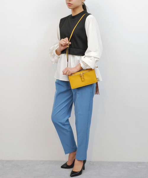 cache cache（カシュ カシュ）の「カシュカシュ cachecache / ベルトフラップウォレットショルダー（ショルダーバッグ・レディース・ベージュ系その他/ブラック/アイボリー/サックスブルー/マスタード・FREE）」の11枚目の写真