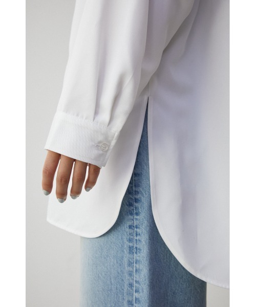 AZUL by moussy（アズールバイマウジー）の「BAND NECK SHIRT/バンドネックシャツ（シャツ/ブラウス・レディース・ホワイト・SMALL/MEDIUM）」の10枚目の写真