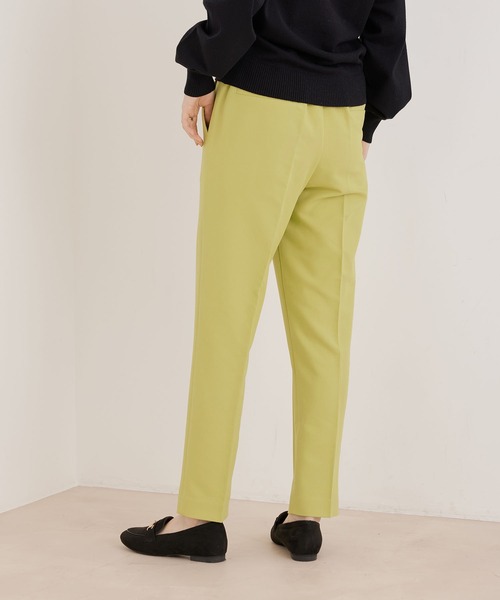 Jayro（ジャイロ）の「センタープレス1タックテーパードパンツ（スラックス・レディース・ネイビー/ピンク系その他2/ライトグレー/イエロー系その他・M）」の6枚目の写真