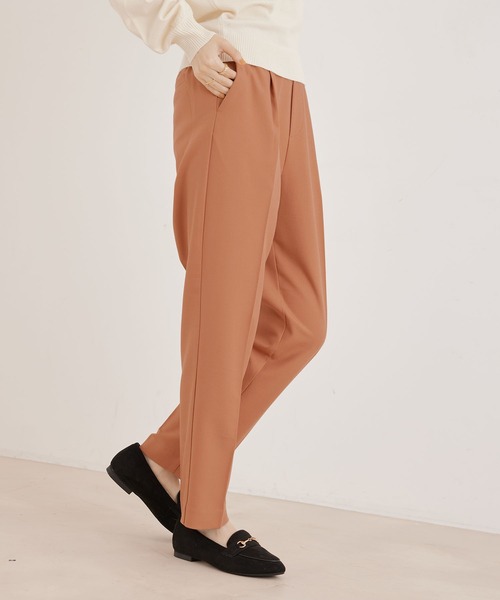 Jayro（ジャイロ）の「センタープレス1タックテーパードパンツ（スラックス・レディース・ネイビー/ピンク系その他2/ライトグレー/イエロー系その他・M）」の12枚目の写真