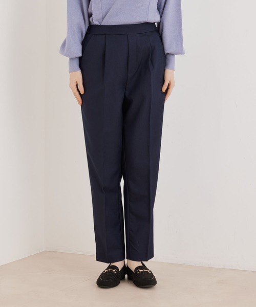 Jayro（ジャイロ）の「センタープレス1タックテーパードパンツ（スラックス・レディース・ネイビー/ピンク系その他2/ライトグレー/イエロー系その他・M）」の18枚目の写真