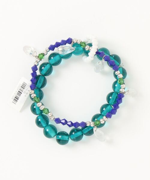 チャイハネ(チャイハネ)の「【チャイハネ】アミールブレスレット(ブレスレット・レディース・グリーン/ブラック・FREE)」の3枚目の写真