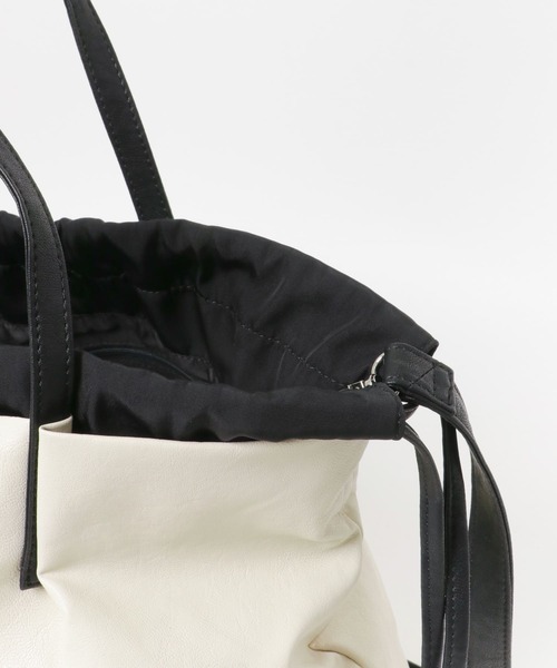 RODE SKO（ロデスコ）の「ウォッシャブル2WAYトートバッグ（トートバッグ・レディース・ブラック/ブラウン系その他/アイボリー・ONE）」の5枚目の写真