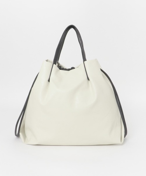 RODE SKO（ロデスコ）の「ウォッシャブル2WAYトートバッグ（トートバッグ・レディース・ブラック/ブラウン系その他/アイボリー・ONE）」の6枚目の写真