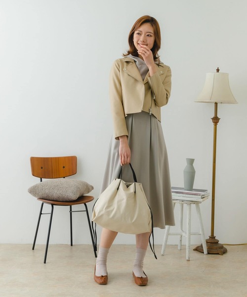 RODE SKO（ロデスコ）の「ウォッシャブル2WAYトートバッグ（トートバッグ・レディース・ブラック/ブラウン系その他/アイボリー・ONE）」の18枚目の写真