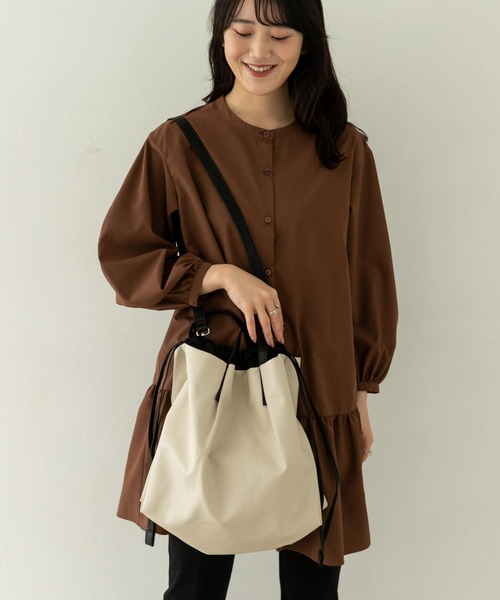 RODE SKO（ロデスコ）の「ウォッシャブル2WAYトートバッグ（トートバッグ・レディース・ブラック/ブラウン系その他/アイボリー・ONE）」の21枚目の写真