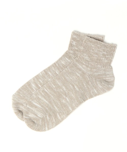 LAKOLE（ラコレ）の「TCスラブ風アンクルソックス / 184417（ソックス/靴下・メンズ・ベージュ/グレー/ネイビー・FREE）」の2枚目の写真