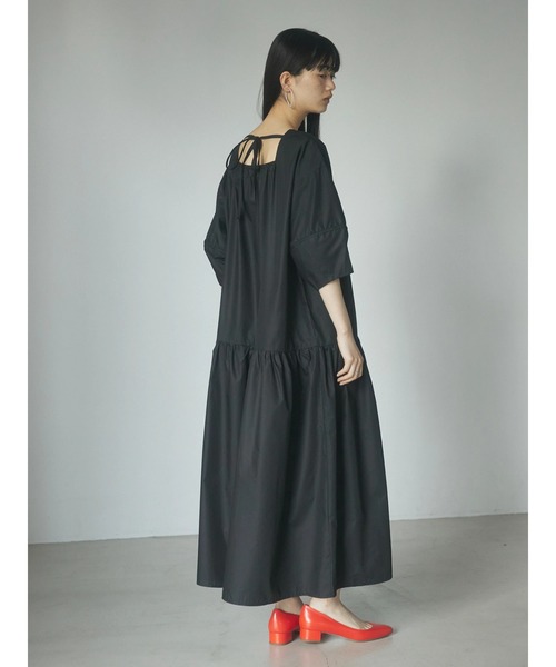 armonia（アルモニーア）の「a.ボリューム切り替えワンピース（ワンピース・レディース・ブラック/イエロー/カーキ・FREE）」の7枚目の写真