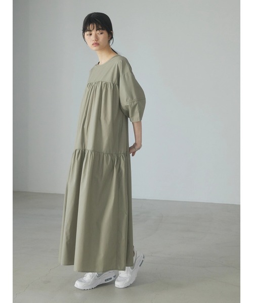 armonia（アルモニーア）の「a.ボリューム切り替えワンピース（ワンピース・レディース・ブラック/イエロー/カーキ・FREE）」の13枚目の写真