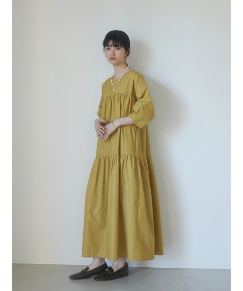 armonia（アルモニーア）の「a.ボリューム切り替えワンピース（ワンピース・レディース・ブラック/イエロー/カーキ・FREE）」の19枚目の写真