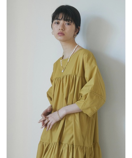 armonia（アルモニーア）の「a.ボリューム切り替えワンピース（ワンピース・レディース・ブラック/イエロー/カーキ・FREE）」の21枚目の写真