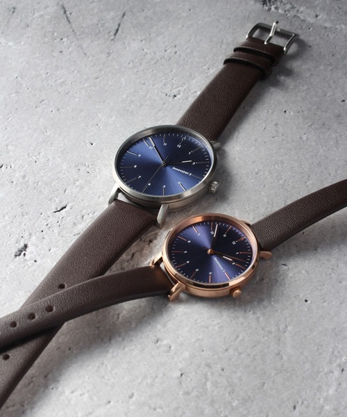 innovator（イノベーター）の「【innovator/イノベーター】ENKEL ラウンド型 腕時計【セット販売】/レザー（アナログ腕時計・メンズ・ブラウン/ネイビー/ブラック・FREE）」の9枚目の写真