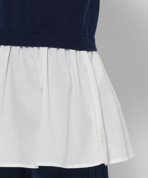 mysty woman（ミスティウーマン）の「【WEB＆一部店舗限定】ベストドッキングチュニック  193988（Tシャツ/カットソー・レディース・ネイビー/ライトグリーン/ライトベージュ・FREE）」の22枚目の写真