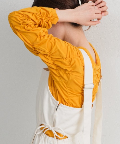 Kastane（カスタネ）の「【2023SSカタログ掲載アイテム/新色追加】ランダムシャーリングTee（Tシャツ/カットソー・レディース・ブラック/オフホワイト/オレンジ/ブルー・FREE）」の4枚目の写真