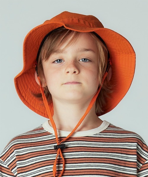 Smoothy(スムージー)の「Smoothy Safari Hat / スムージー サファリハット(ハット・キッズ・オレンジ/ブラック/グレー・FREE)」の9枚目の写真