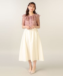 LAISSE PASSE | タフタフレアースカート(スカート)