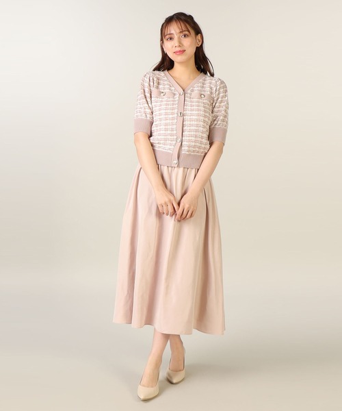 LAISSE PASSE（レッセパッセ）の「タフタフレアースカート（スカート・レディース・キナリ/ライトピンク/ネイビー・SMALL/MEDIUM）」の10枚目の写真