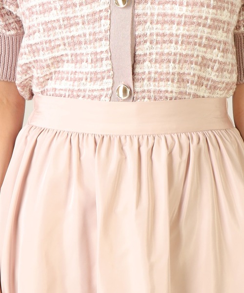 LAISSE PASSE（レッセパッセ）の「タフタフレアースカート（スカート・レディース・キナリ/ライトピンク/ネイビー・SMALL/MEDIUM）」の12枚目の写真
