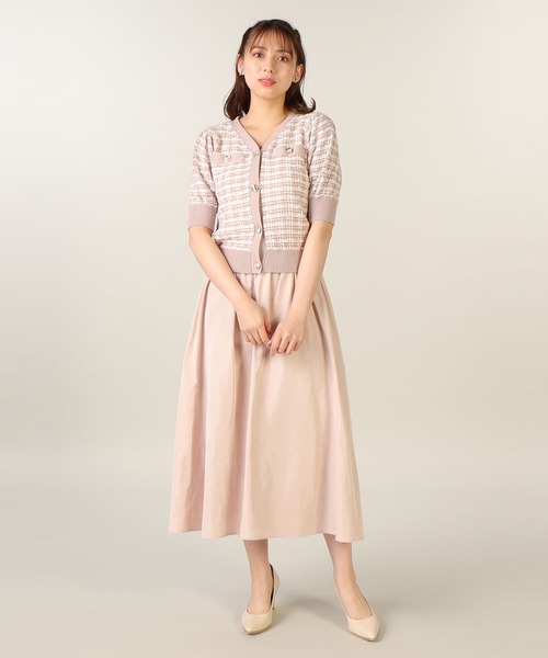 LAISSE PASSE（レッセパッセ）の「タフタフレアースカート（スカート・レディース・キナリ/ライトピンク/ネイビー・SMALL/MEDIUM）」の17枚目の写真
