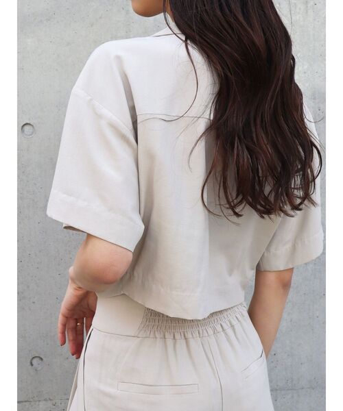 EMODA（エモダ）の「ツイストショートシャツ（シャツ/ブラウス・レディース・ブラック/ベージュ/その他/その他1・FREE）」の14枚目の写真