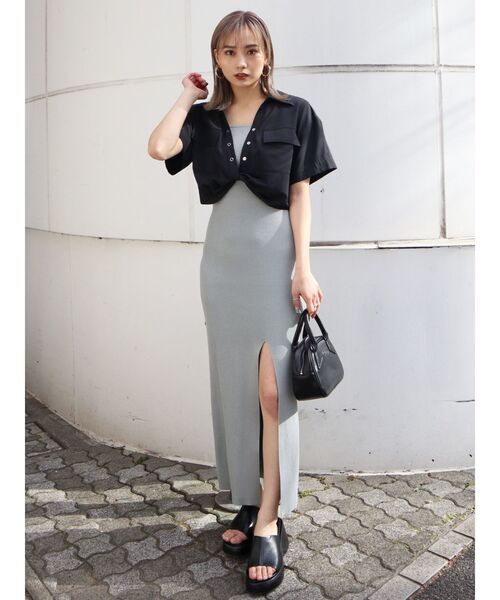 EMODA（エモダ）の「ツイストショートシャツ（シャツ/ブラウス・レディース・ブラック/ベージュ/その他/その他1・FREE）」の13枚目の写真