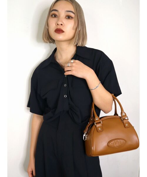 EMODA（エモダ）の「ツイストショートシャツ（シャツ/ブラウス・レディース・ブラック/ベージュ/その他/その他1・FREE）」の15枚目の写真