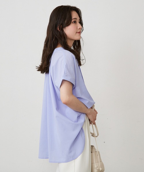Shelly island(シェリーアイランド)の「2WAYシアーボウタイブラウス(シャツ/ブラウス・レディース・ブラック/ブルー/ピンク・M)」の12枚目の写真