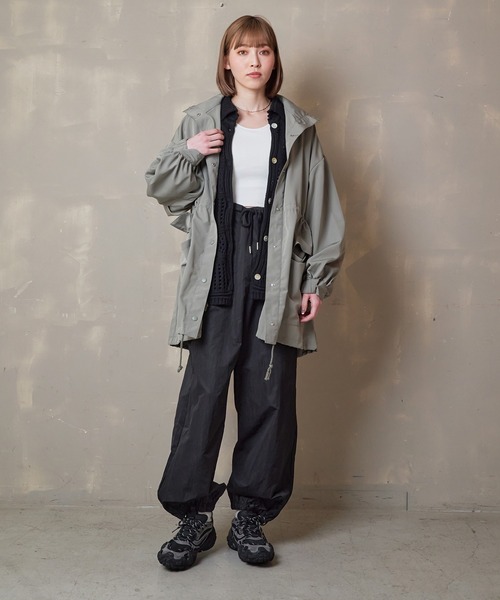 Lull(ルル)の「【Lull / ルル】ミドル丈マウンテンパーカー(ブルゾン・レディース・アイボリー/カーキ/ブラック・ONESIZE)」の13枚目の写真