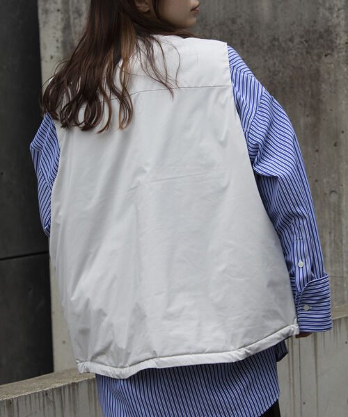 GLOSTER(グロスター)の「【GLOSTER/グロスター】モンスターベスト MILITARY ミリタリー パフベスト(ベスト・メンズ・ブラック/オフホワイト/チャコールグレー・S/M/L)」の7枚目の写真