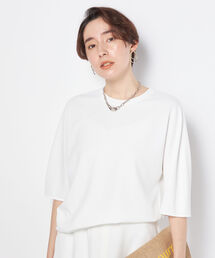 ◇【WEB限定カラーあり】ジョーゼットコクーンスリーブプルオーバーカットソー