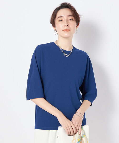 NOLLEY’S(ノーリーズ)の「◇【WEB限定カラーあり】ジョーゼットコクーンスリーブプルオーバーカットソー(Tシャツ/カットソー・レディース・ネイビー/ホワイト/ブラック/カーキ/ブルー・38)」の10枚目の写真