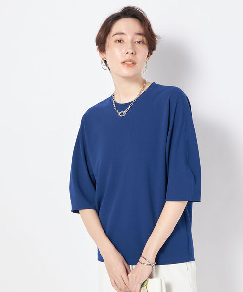 NOLLEY’S(ノーリーズ)の「◇【WEB限定カラーあり】ジョーゼットコクーンスリーブプルオーバーカットソー(Tシャツ/カットソー・レディース・ネイビー/ホワイト/ブラック/カーキ/ブルー・38)」の12枚目の写真