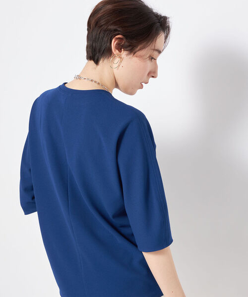 NOLLEY’S(ノーリーズ)の「◇【WEB限定カラーあり】ジョーゼットコクーンスリーブプルオーバーカットソー(Tシャツ/カットソー・レディース・ネイビー/ホワイト/ブラック/カーキ/ブルー・38)」の14枚目の写真